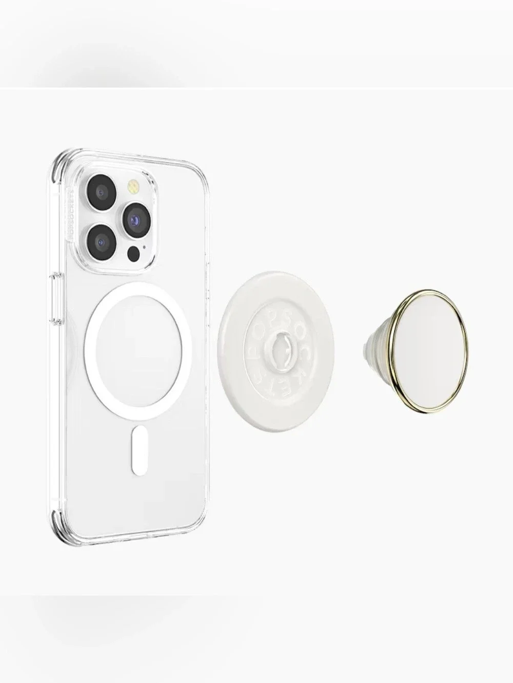 Popsocket - Round Enamel Coconut Creme MAGSAFE PopGrip